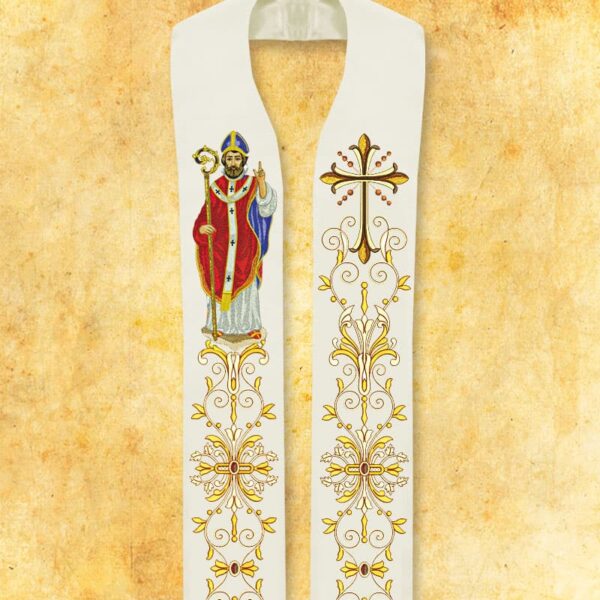 Embroidered stole "St. Nicholas"