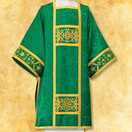 Embroidered dalmatic "Massimo-Verde"