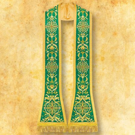 Embroidered dalmatic "Massimo-Verde"