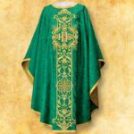 Embroidered chasuble "Massimo-Verde"