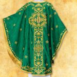 Embroidered chasuble "Massimo-Verde"