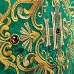Embroidered chasuble "Massimo-Verde"