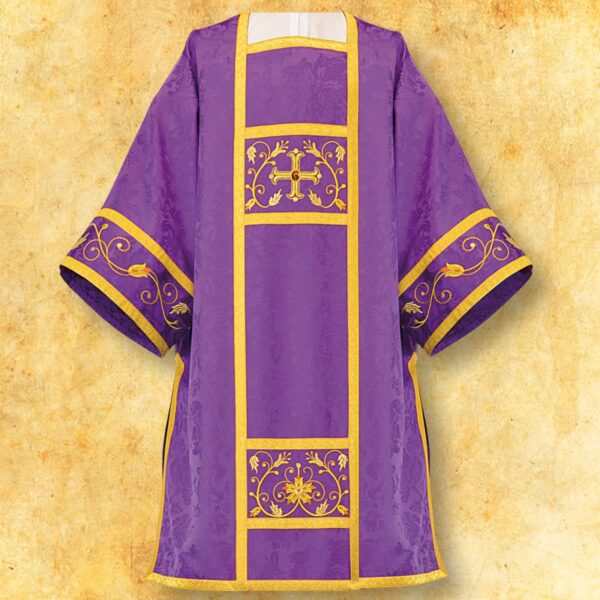 Embroidered dalmatic "Massimo-Viola"