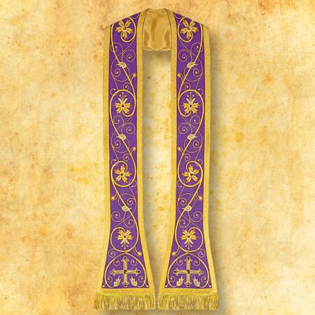 Embroidered dalmatic "Massimo-Viola"