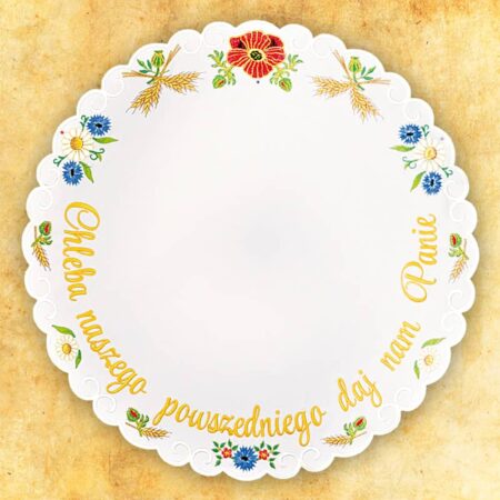 Embroidered napkin for harvest festival