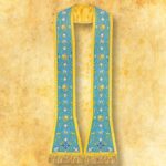 Embroidered dalmatic "Massimo-Blu"