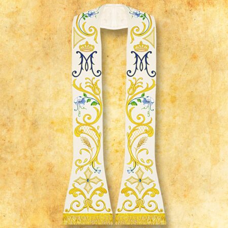 Embroidered Roman "Mary" stole