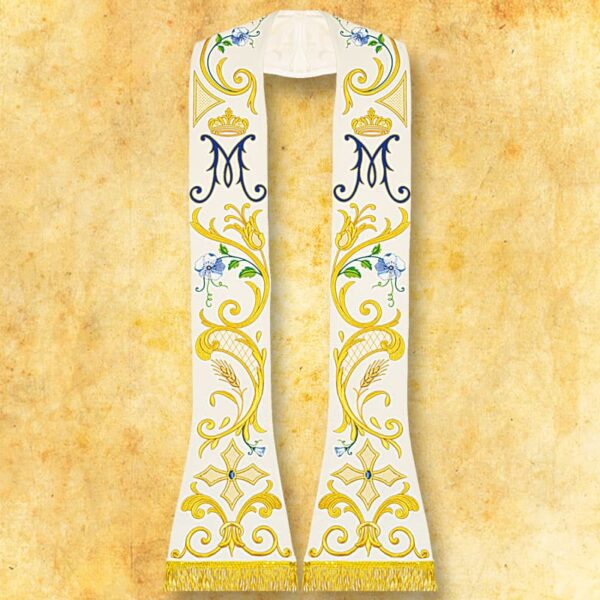 Embroidered Roman "Mary" stole