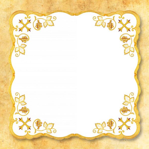 Embroidered napkin "Gold series - Cross" 45x45