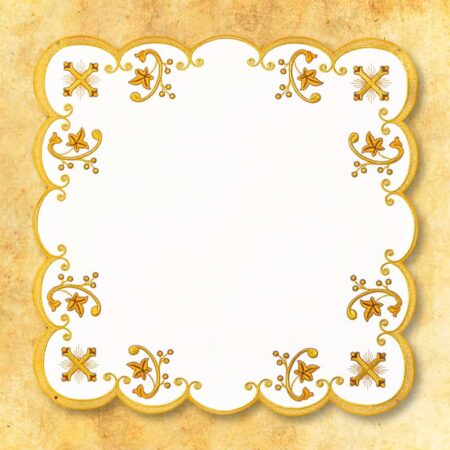 Embroidered napkin "Golden Series - Chalice" 45x45