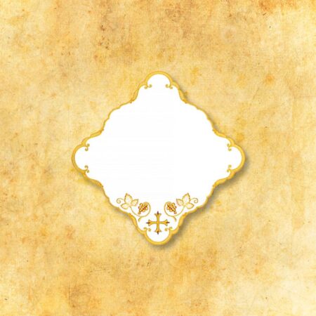 Embroidered napkin "Gold series - Cross" 32x32