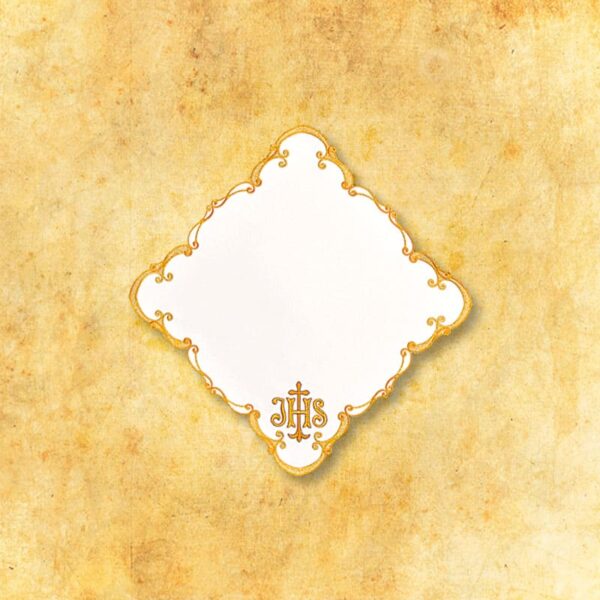 Embroidered napkin "Gold series - IHS" 32x32