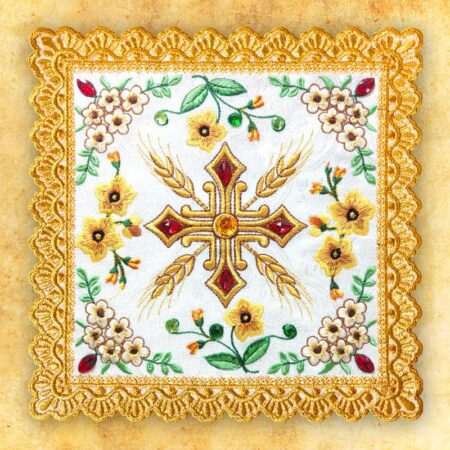 Embroidered pectoral cross "Pretiosus"
