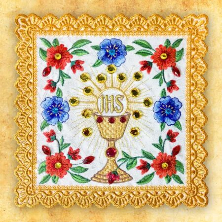 Embroidered pectoral cross "Pretiosus"