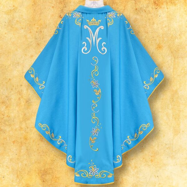 Embroidered "Mary" chasuble