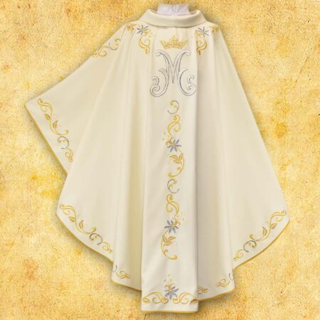Embroidered "Mary" chasuble