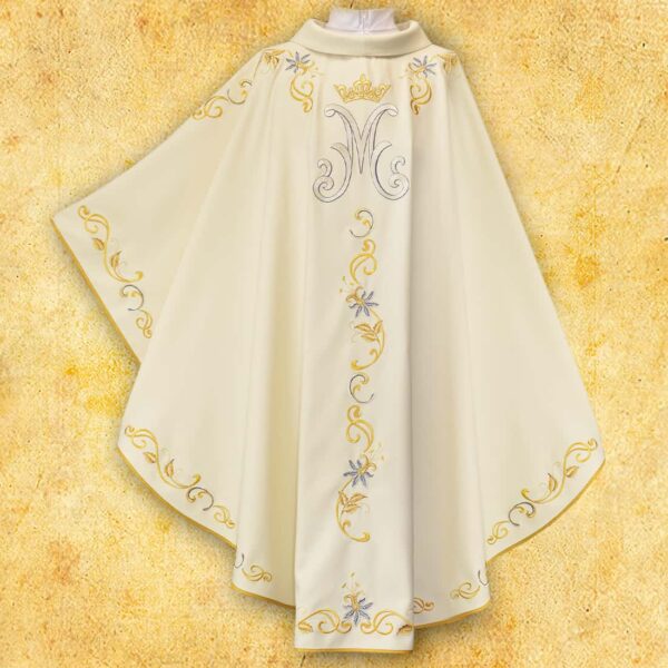 Embroidered "Mary" chasuble