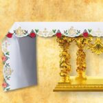 Embroidered tablecloth "Roses" - any size