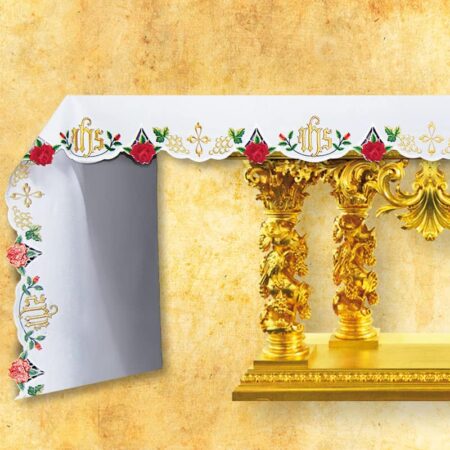 Embroidered tablecloth "Roses" - any size