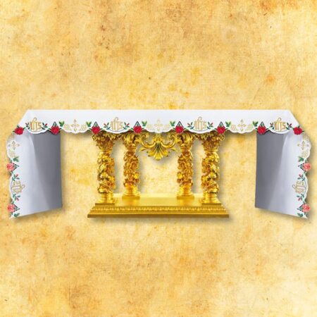 Embroidered tablecloth "Roses" - any size