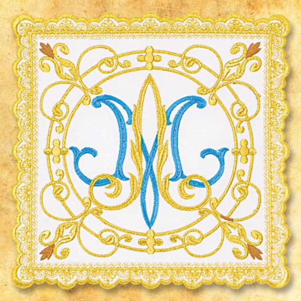 Richly embroidered with gold thread