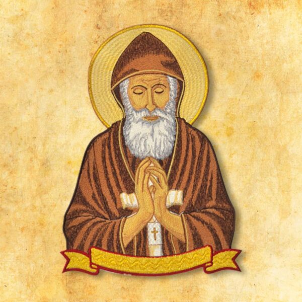 Embroidered appliqué "St. Charbel"