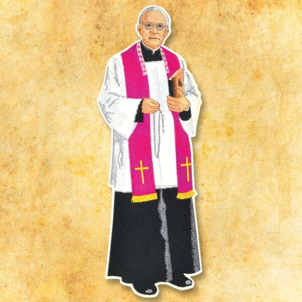 Embroidered appliqué "Jesus the Good Shepherd"