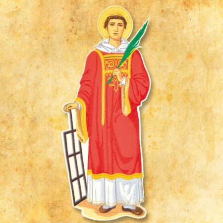 Embroidered appliqué "Jesus the Good Shepherd"