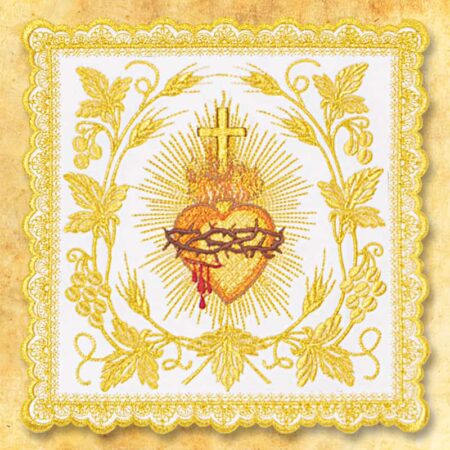 Richly embroidered with gold thread