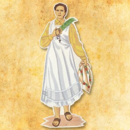 Embroidered appliqué "Jesus the Good Shepherd"