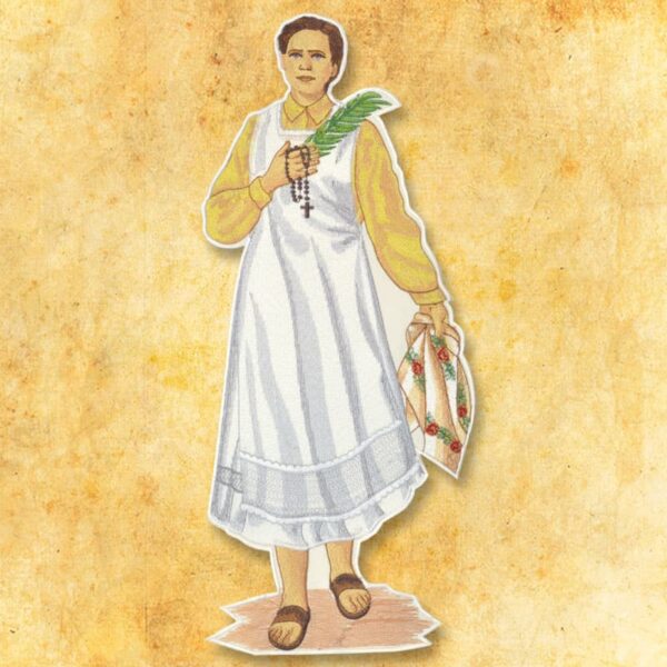 Embroidered appliqué "Jesus the Good Shepherd"