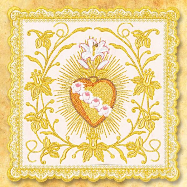 Palka bogato haftowana złotą nicią Richly embroidered with gold thread