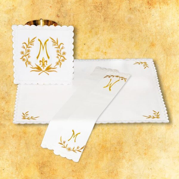 Chalice linen "Ave Maria" gold