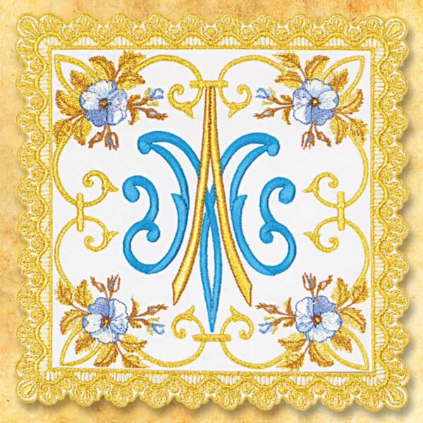 Richly embroidered with gold thread