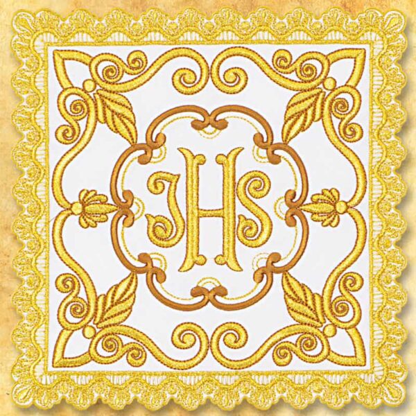 Palka bogato haftowana złotą nicią Richly embroidered with gold thread