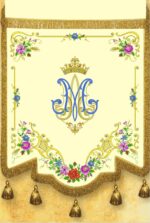 EMBROIDERED BANNER "MARY, QUEEN OF PEACE"