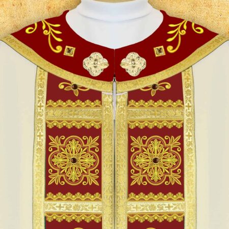 Embroidered chasuble "Brillante-Vino"