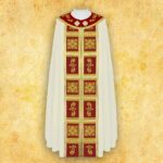 Embroidered chasuble "Brillante-Vino"