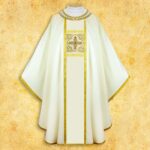Embroidered chasuble "Brillante-Bianco"