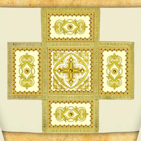 Embroidered chasuble "Brillante-Bianco"