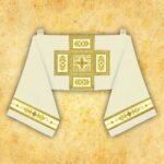 Embroidered chasuble "Brillante-Bianco"