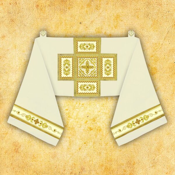 Embroidered chasuble "Brillante-Bianco"