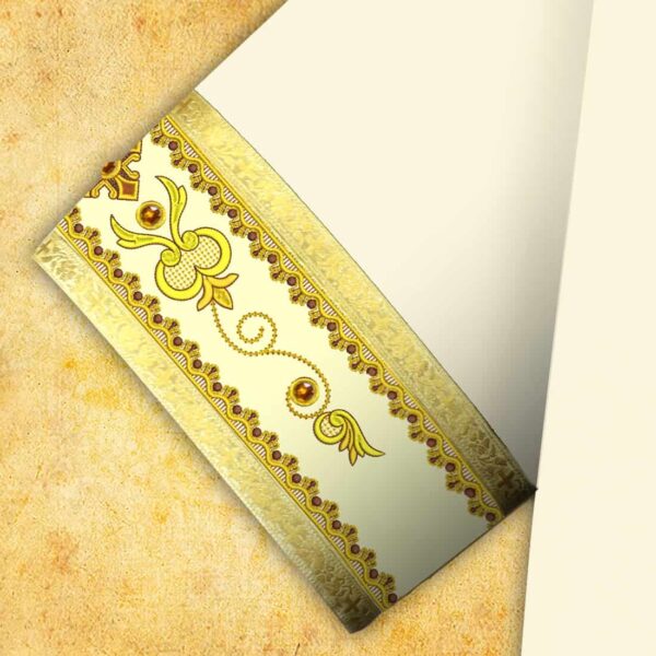 Embroidered chasuble "Brillante-Bianco"