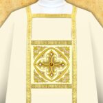 Embroidered chasuble "Brillante-Bianco"