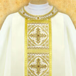 Embroidered chasuble "Brillante-Bianco"