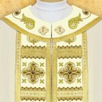 Embroidered chasuble "Brillante-Bianco"
