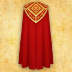 Embroidered chasuble "Brillante-Rosso"
