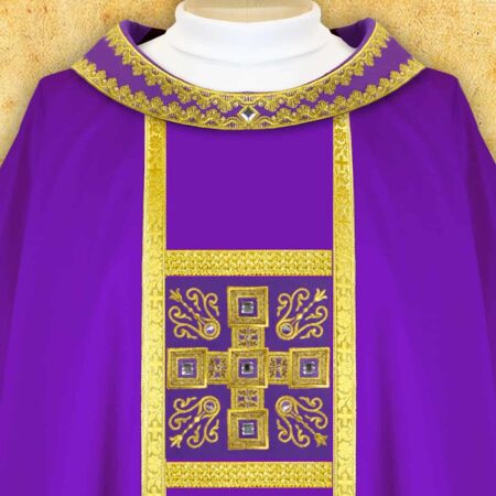 Embroidered chasuble "Brillante-Viola"