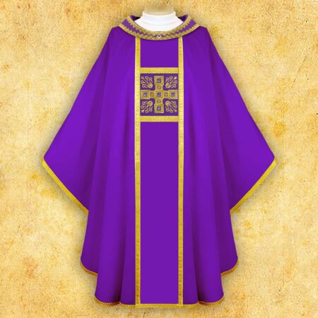 Embroidered chasuble "Brillante-Viola"