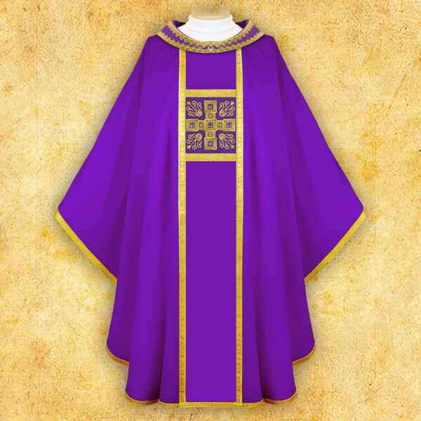 Embroidered chasuble "Brillante-Viola"